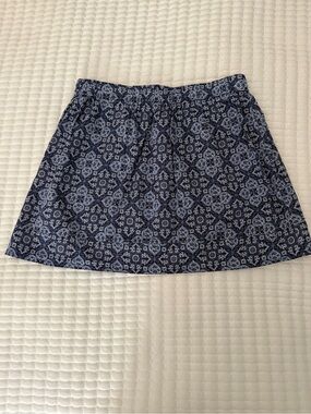 J. Crew Blue Patterned Women's Short Skirt